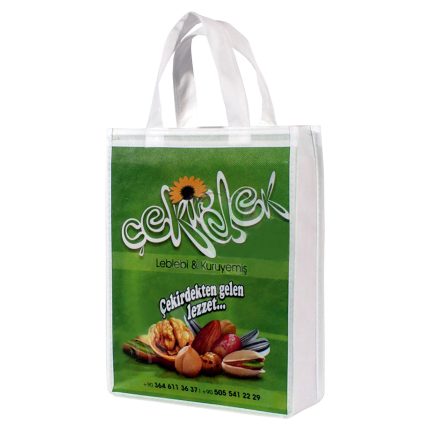 Nonwoven Tela Şekerleme Kuruyemişçi Çantası - 32x45x15 cm - Görsel 3