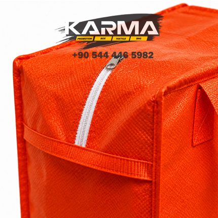 Fermuarlı laminasyonlu kutu çanta